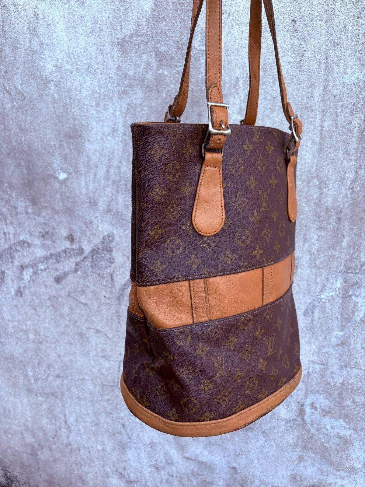 Louis Vuitton Vintage 80s Louis Vuitton Monogram Marais Bucket GM Tote Bag Size ONE SIZE - 2 Thumbnail