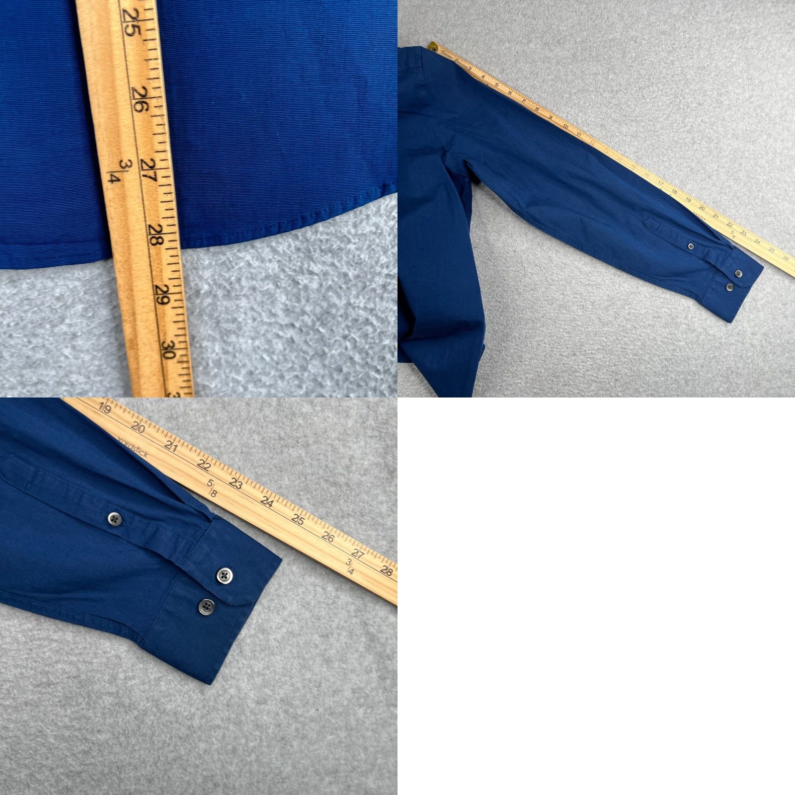 Express Express Shirt Small Blue Button Up Long Sleeve Modern Fit Casual Mens Size US S / EU 44-46 / 1 - 8 Thumbnail