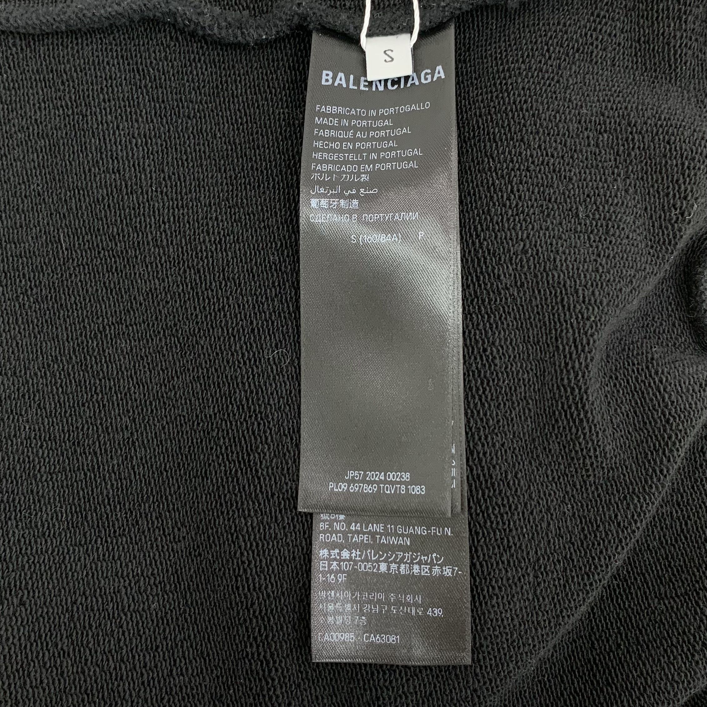 Balenciaga Balenciaga Logo Sweatshirt Black (S) Size US S / EU 44-46 / 1 - 6 Thumbnail