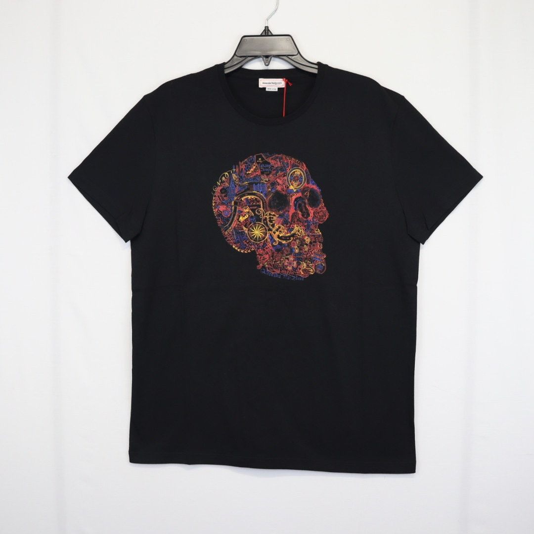 Alexander McQueen o1rshd1 T-Shirt in Black Size US L / EU 52-54 / 3 - 1 Thumbnail