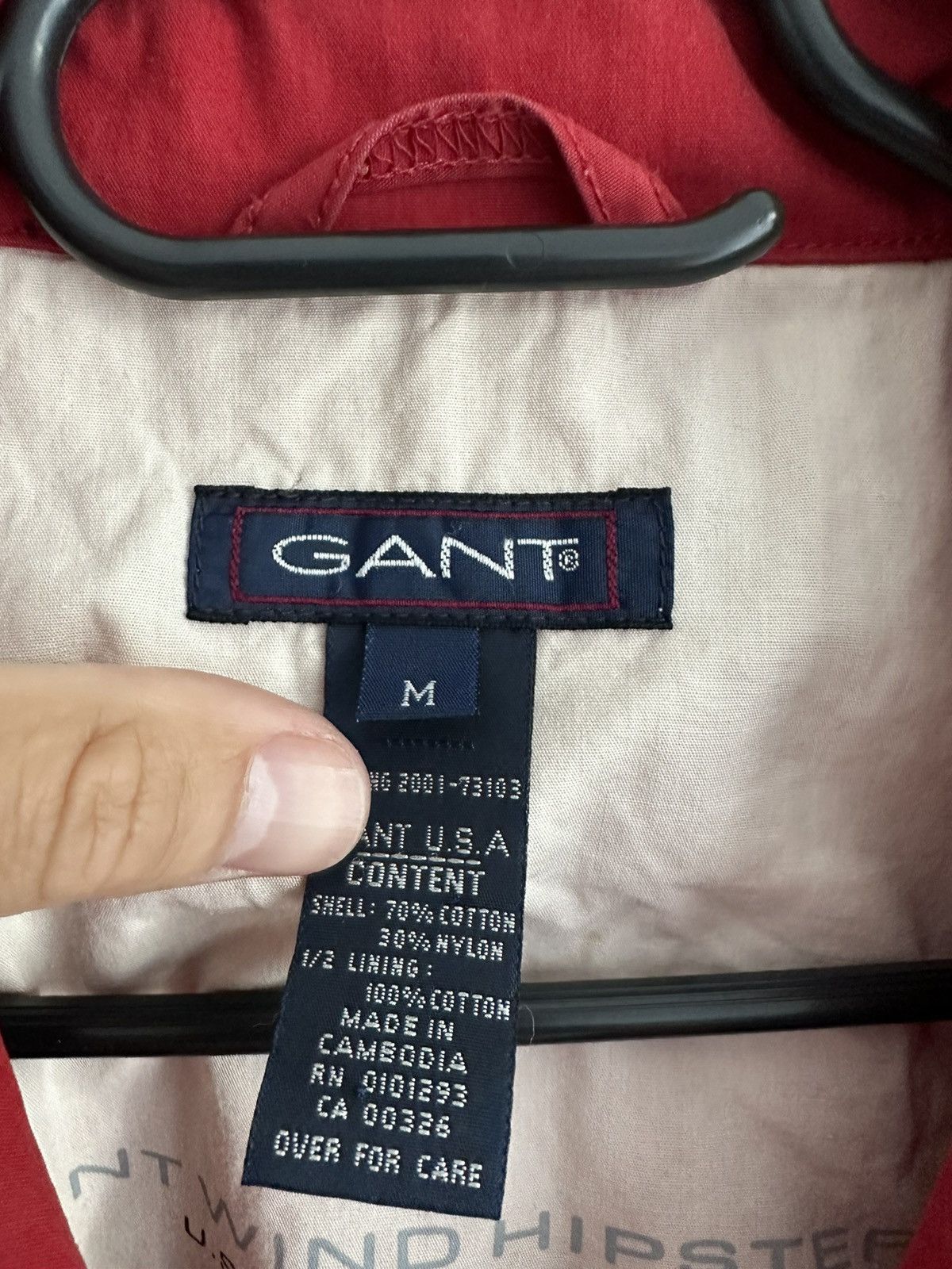 Gant Gant light jacket red Size US M / EU 48-50 / 2 - 8 Thumbnail