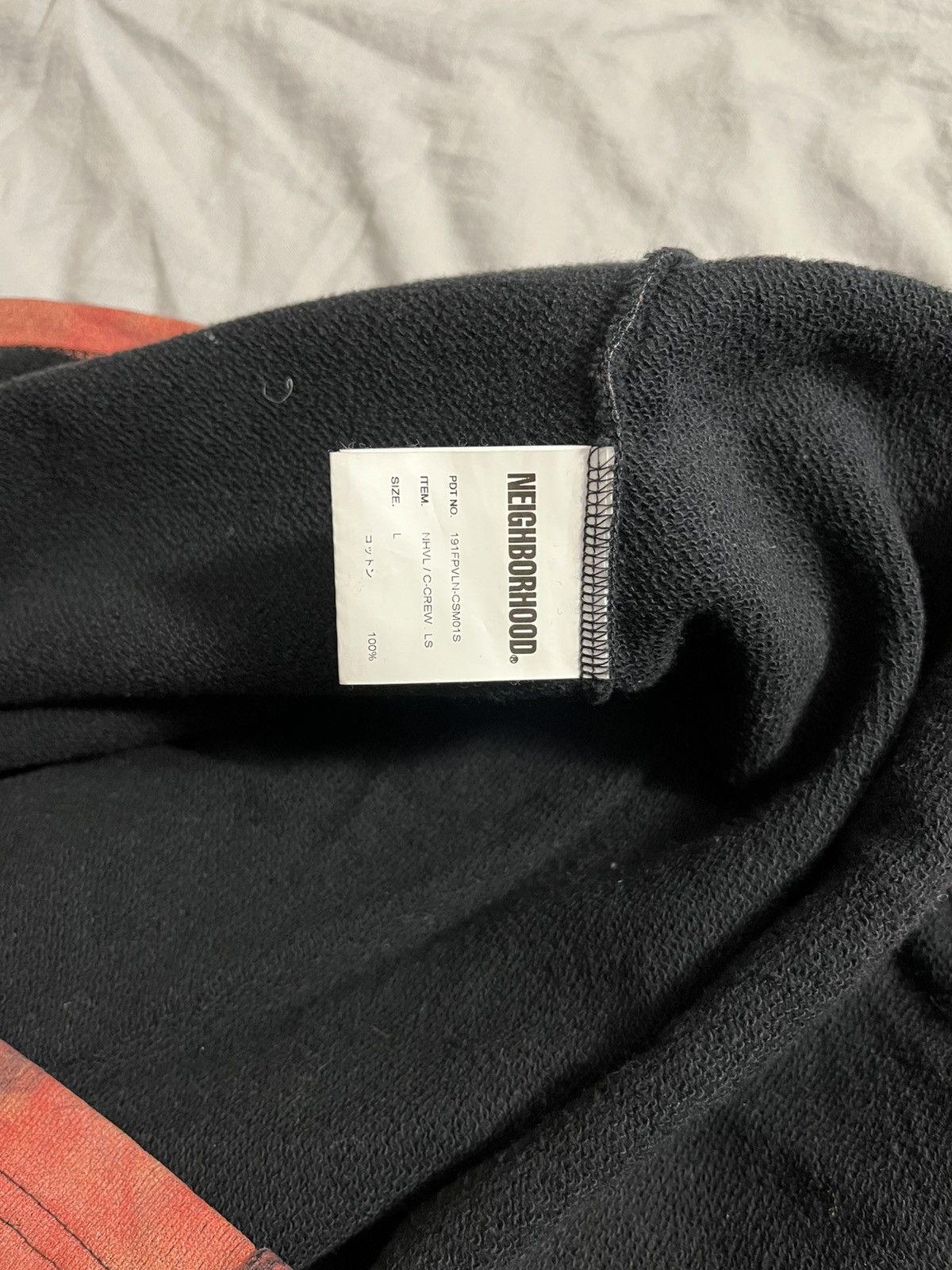 Neighborhood × Vlone Vlone neighborhood black skull flames crewneck Size US L / EU 52-54 / 3 - 5 Thumbnail
