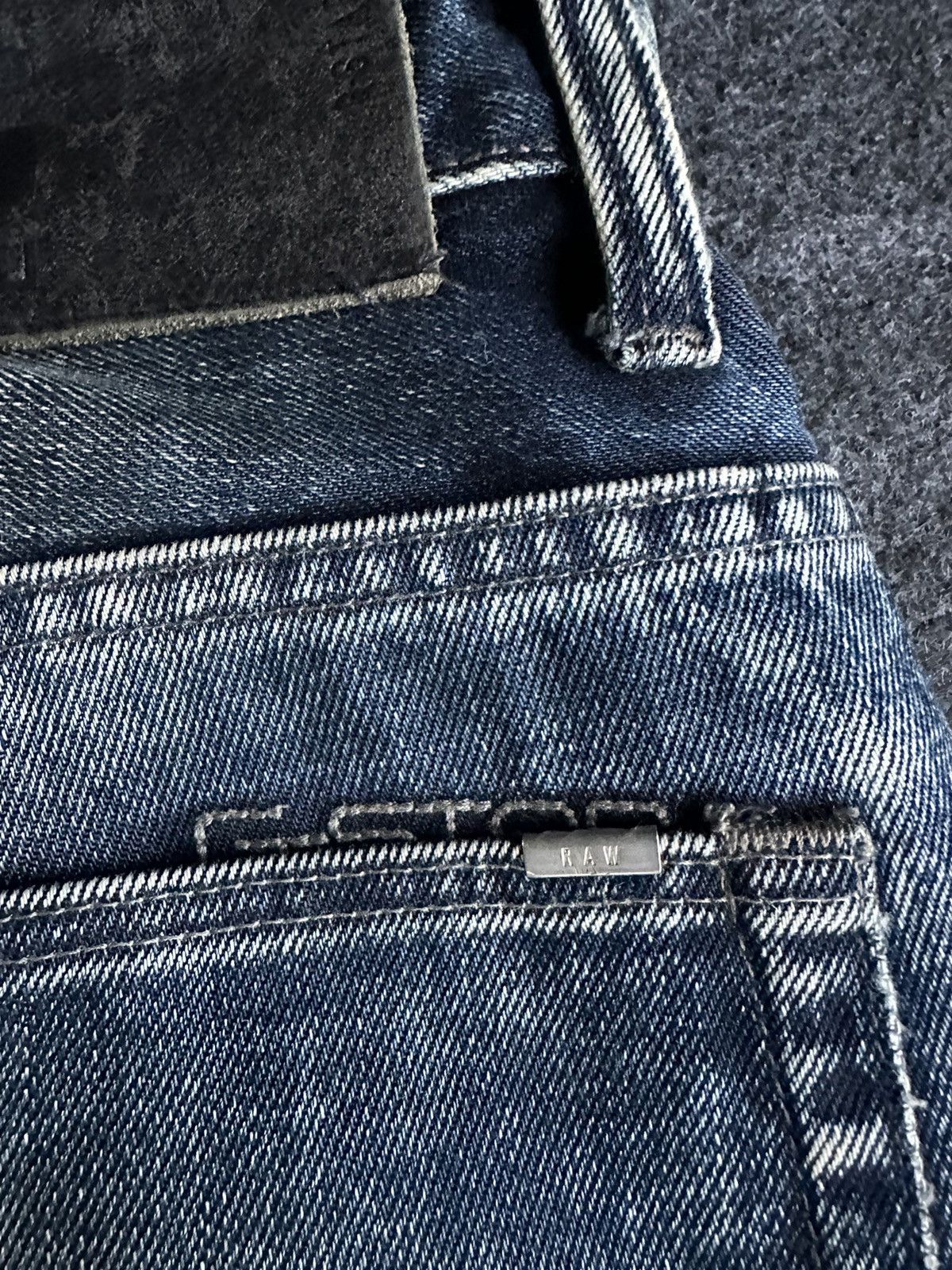 G-Star Y2k Gstar 3301 Tapered Black Wash Denim 34x32 D282 Size US 34 / EU 50 - 8 Thumbnail