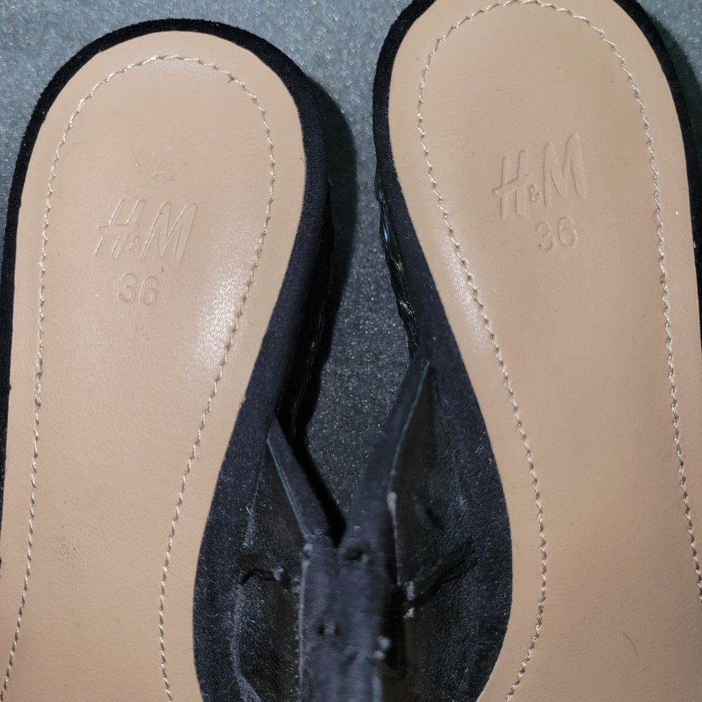 H&M H&M Faux Suede Mules Block Size 36EU 6US Women's Size US 6 / IT 36 - 5 Thumbnail