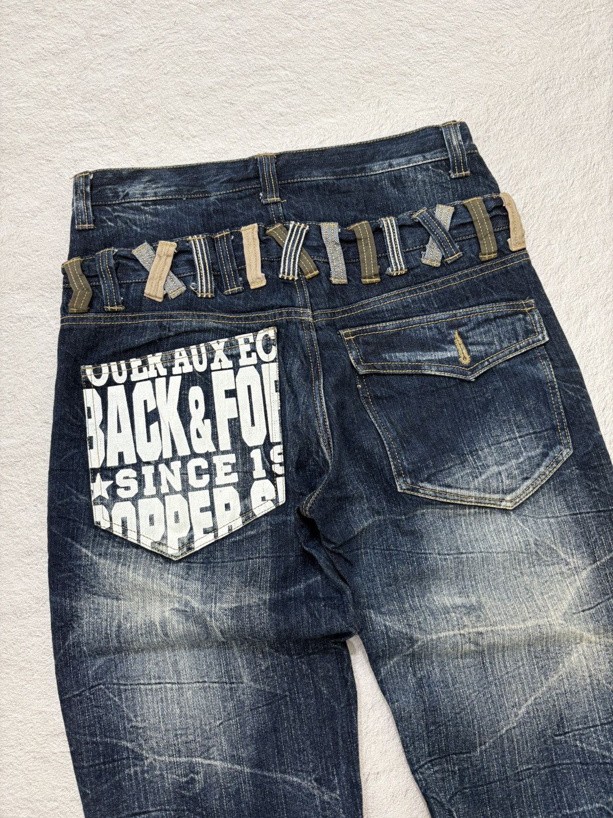 Junya Watanabe 2000s Nylus japan double waist poem denim Y2k style Size US 29 - 6 Thumbnail