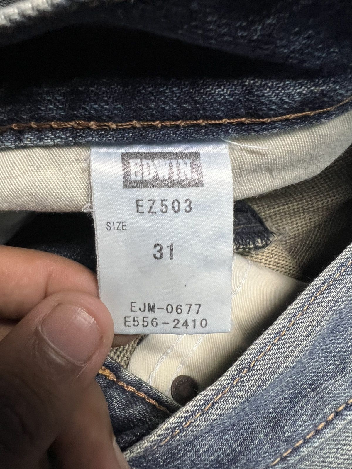 Edwin Edwin Japan EZ503 Zylon Mixed Denim Straight Cut (45) Size US 31 - 11 Thumbnail