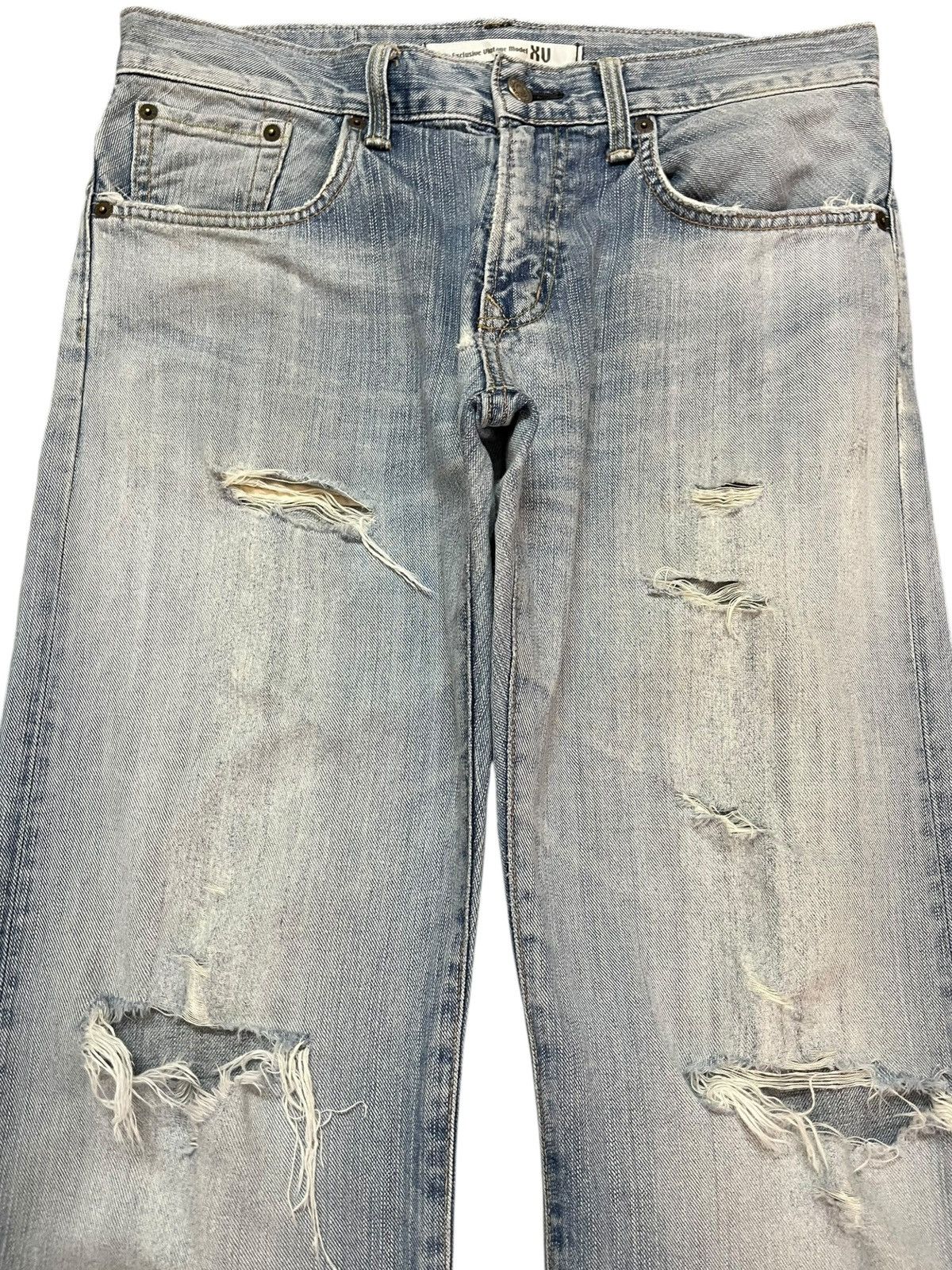 Edwin Vintage Edwin Exclusive Vintage Faded Distressed Denim Size US 33 - 2 Thumbnail