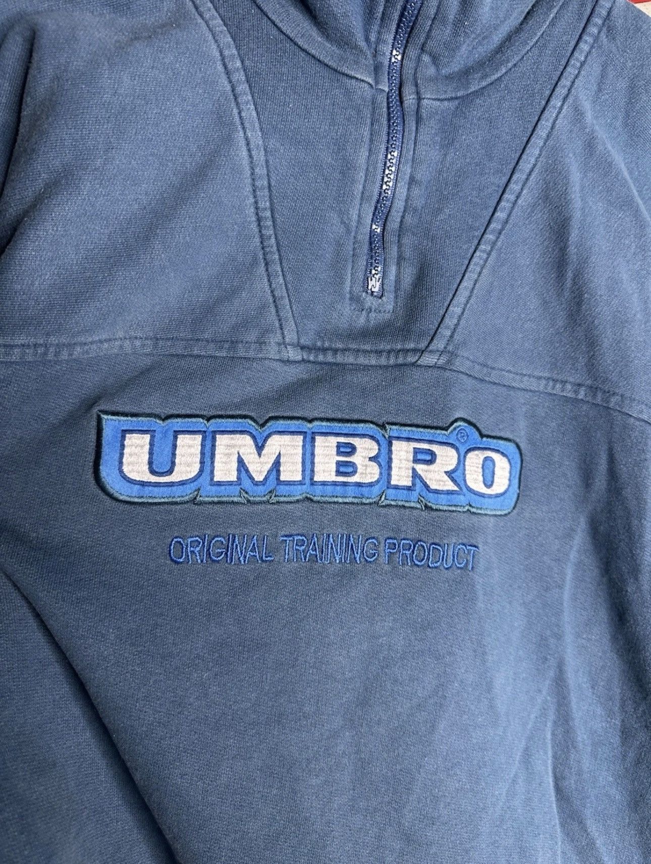 Umbro Umbro Original Training 1/4 Zip Vintage Faded Sweatshirt M Size US M / EU 48-50 / 2 - 4 Thumbnail