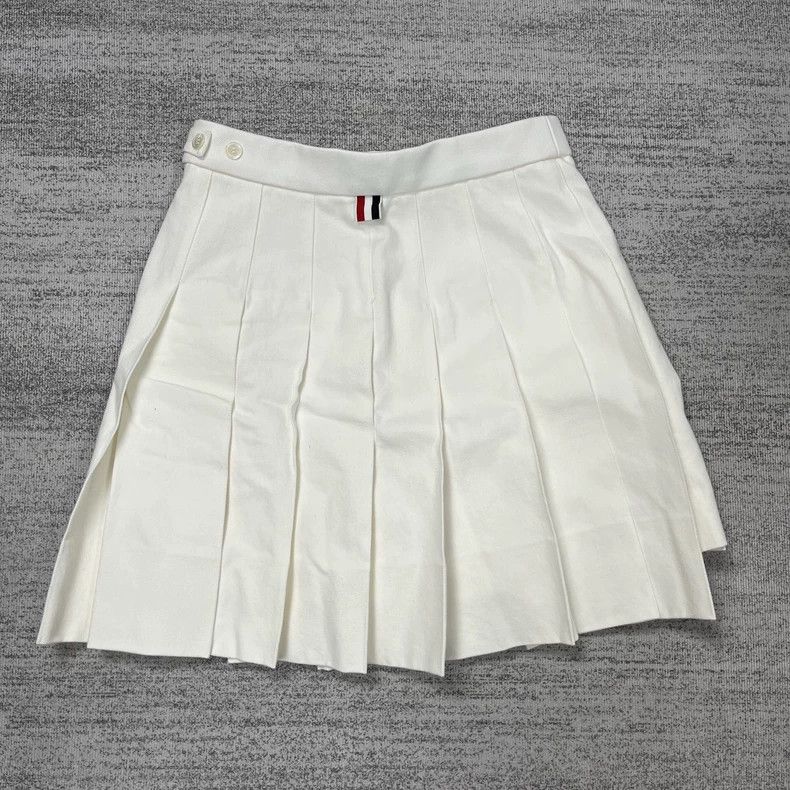 Thom Browne Thom Browne White pleated skirt Size 26" / US 2 / IT 38 - 2 Thumbnail