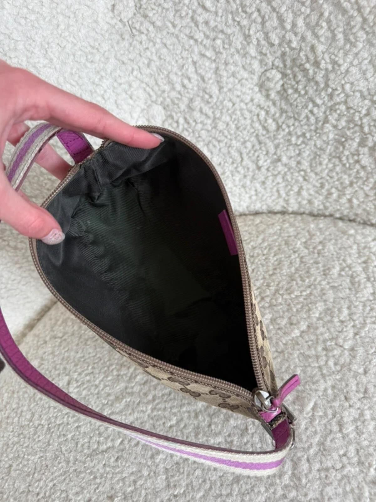Gucci Pink Gucci GG Canvas Pochette Size ONE SIZE - 9 Thumbnail