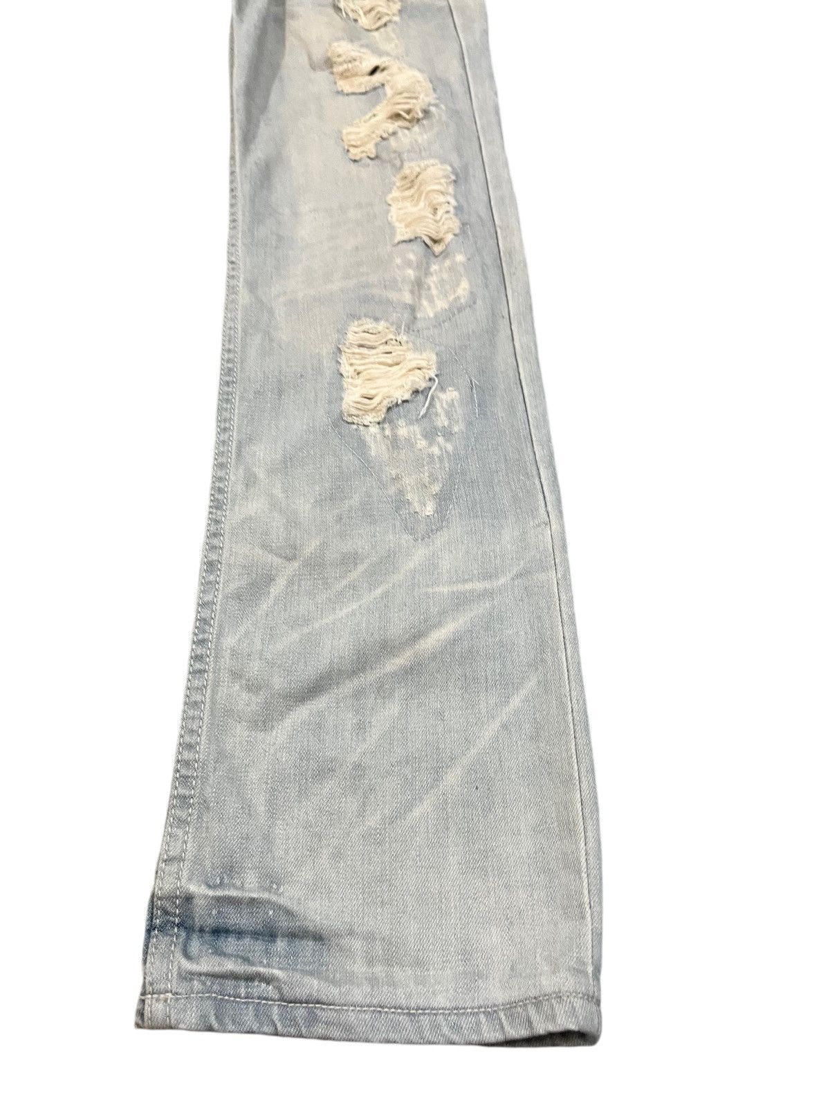 Japanese Brand Vintage Vence Ripped Grunge Distressed Denim Size US 33 - 3 Thumbnail