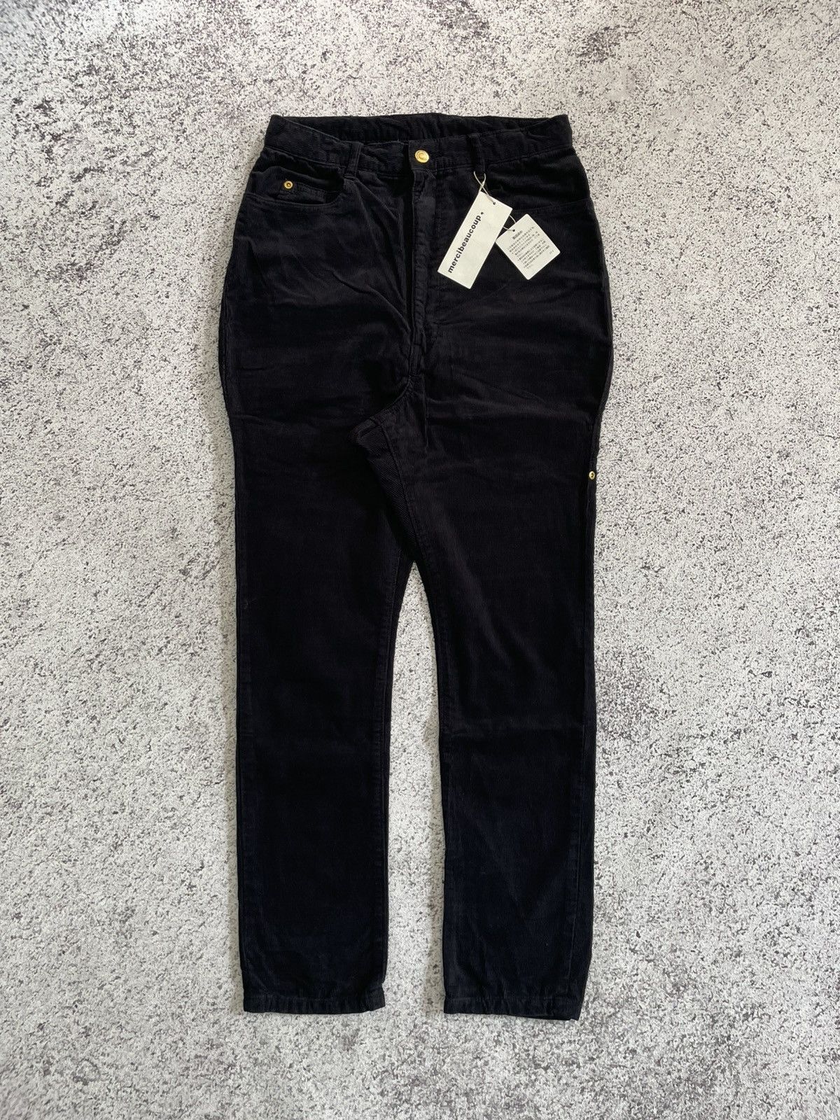 Issey Miyake NWT Mercibeaucop Issey Miyake Drop Crotch Corduroy Pants Size US 28 / EU 44 - 1 Thumbnail