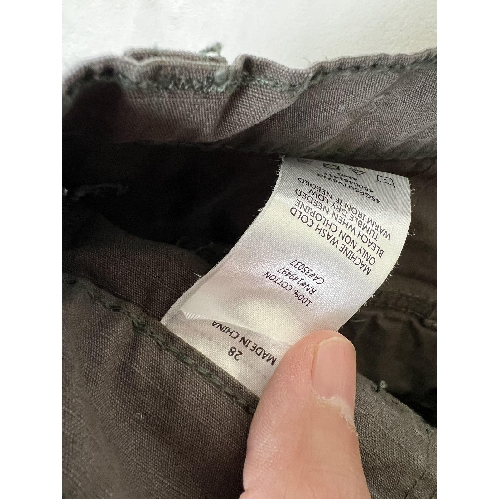 Joe's Joe's Pants Women's 28 Green Twill Chino Straight Leg Casual Size 28" / US 6 / IT 42 - 3 Thumbnail