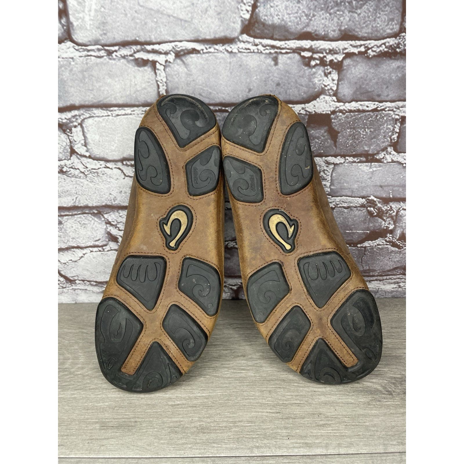 Olukai OluKai Moloa Brown Toffee Leather Slip On Loafers Casual Sho Size US 9 / EU 42 - 20 Thumbnail