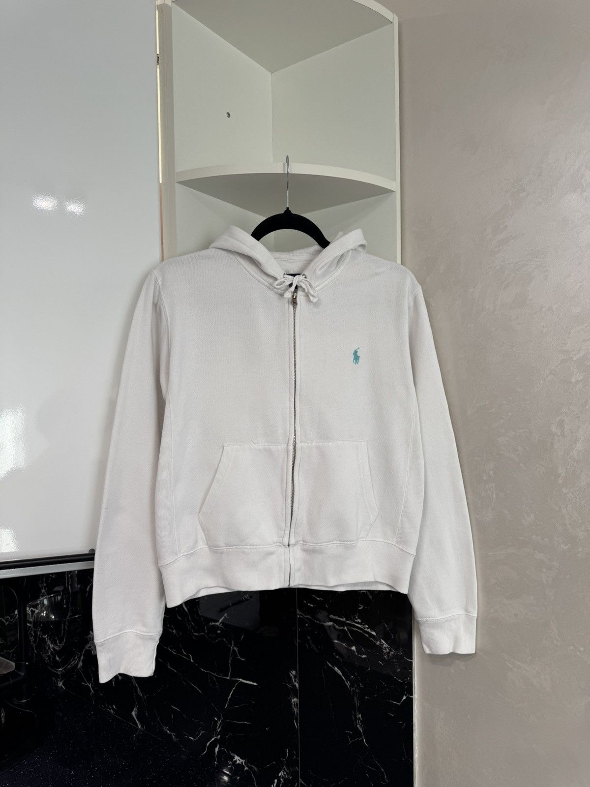 Polo Ralph Lauren Polo Ralph Lauren Zip Up White Hoodie Size M / US 6-8 / IT 42-44 - 1 Thumbnail