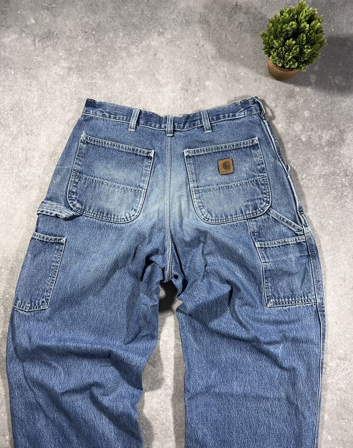 Carhartt × Vintage Vintage 90s Carhartt Baggy Denim Pants Mug Distressed Jeans Size US 31 - 2 Thumbnail