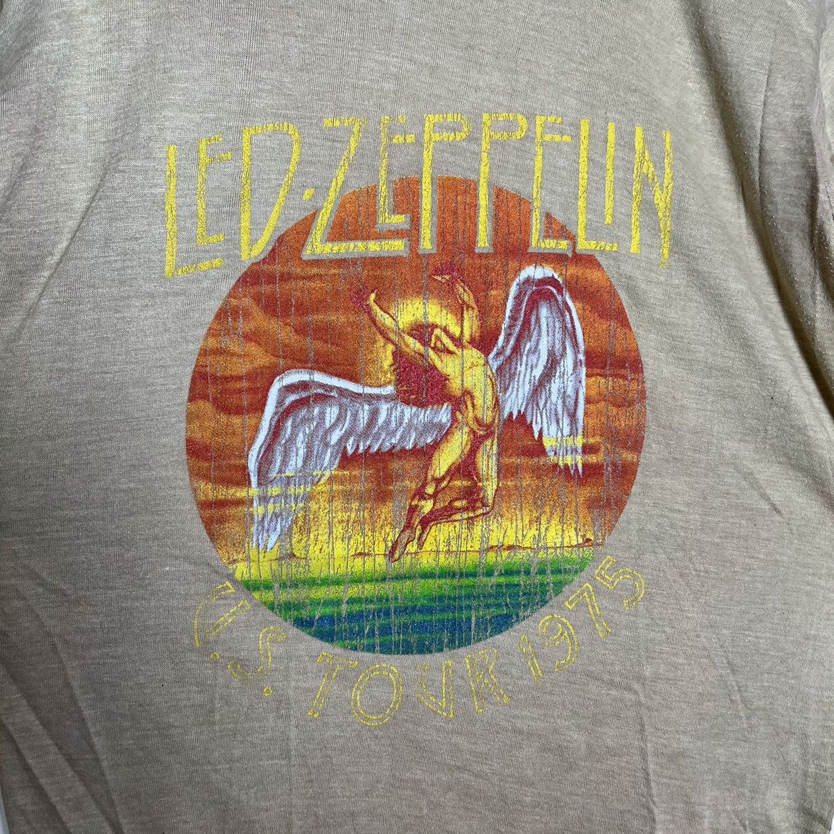 Led Zeppelin Rare Vintage 70's Led Zeppelin U.S Tour 1975 Shirt Size US S / EU 44-46 / 1 - 2 Thumbnail