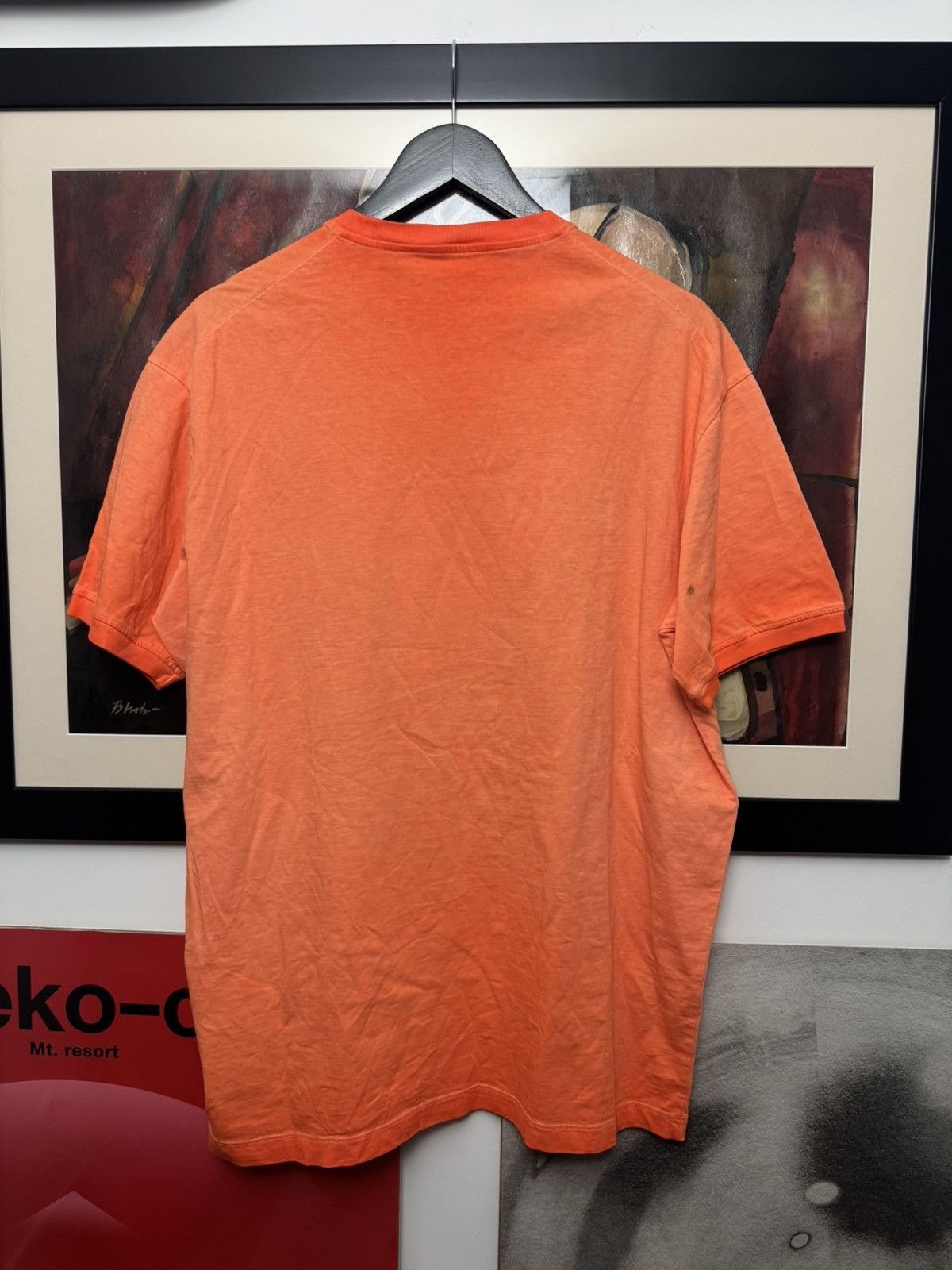 Dsquared2 SS15 Dsquared2 Art Print Designer Orange Tee Basquiat Vibe Size US XXL / EU 58 / 5 - 3 Thumbnail