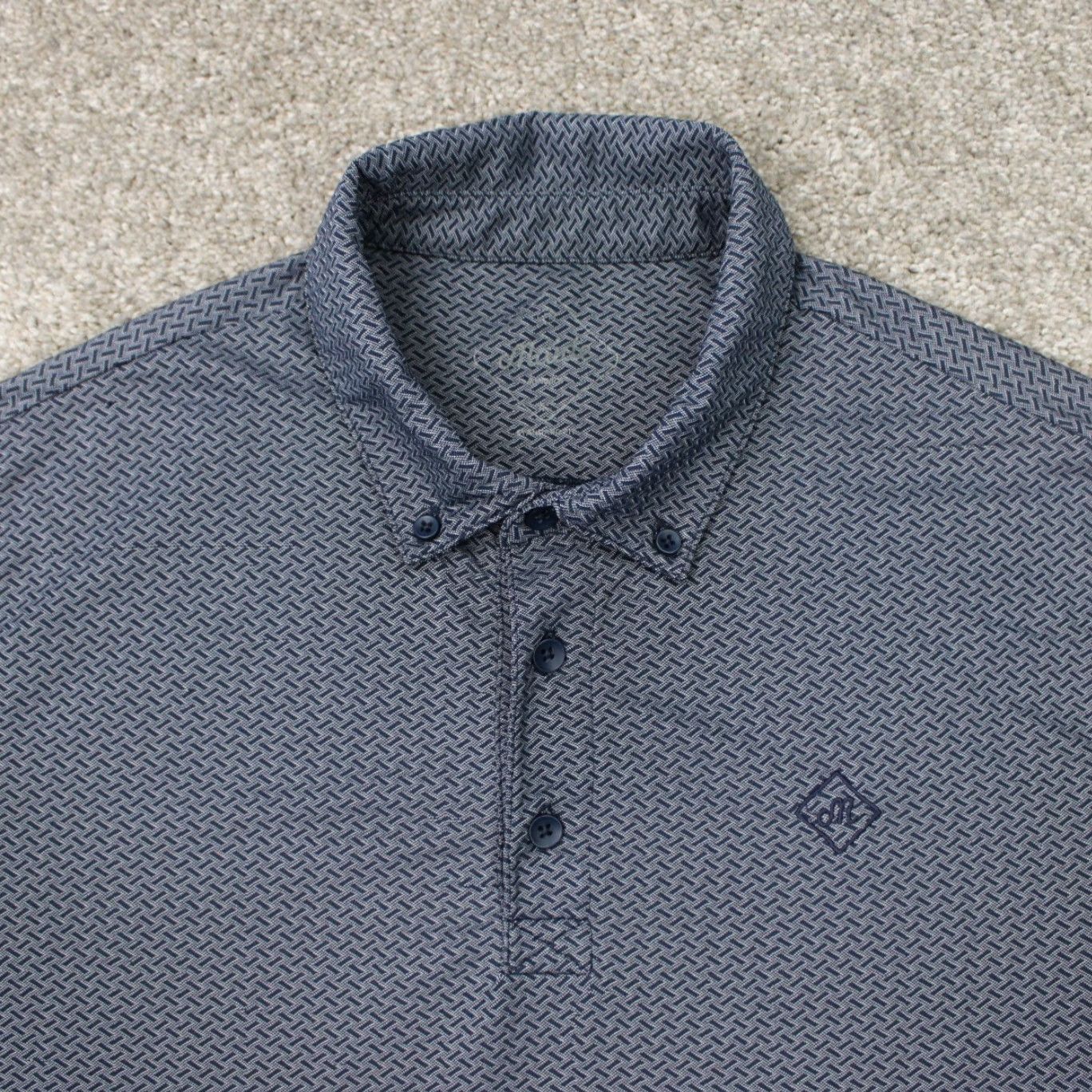 Bonobos Bonobos Polo Shirt Men M Gray Polyester Stretch Short Sleeve Pullover Shirt Casual Regular Size M Logo Size US M / EU 48-50 / 2 - 5 Thumbnail