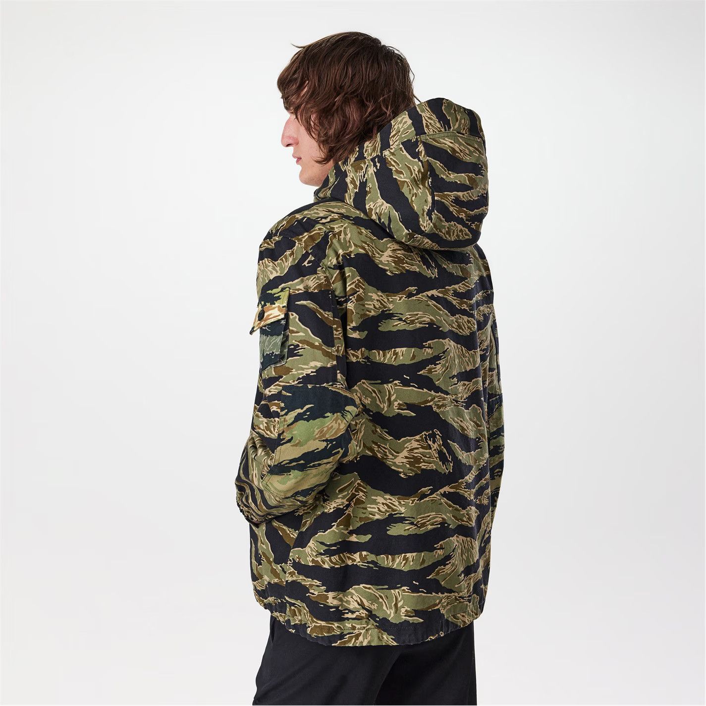 Givenchy o1g2r1mq0426 Camo Print Hooded Windbreaker Jacket Multicolor Size US L / EU 52-54 / 3 - 4 Thumbnail