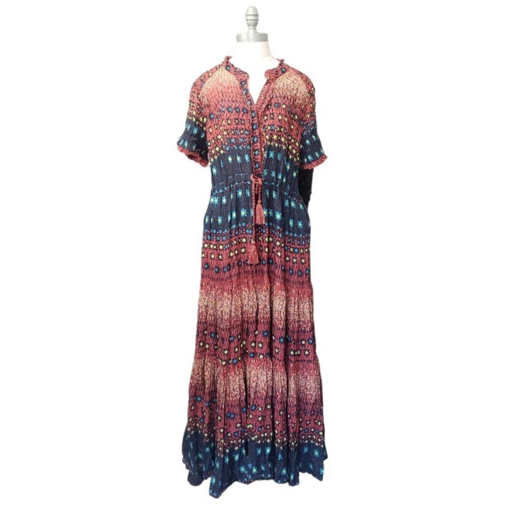 Free People Free People Emerald Green Tropical Heat Maxi Dress | Grailed