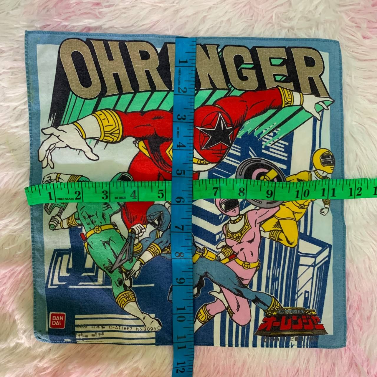 Anime × Japanese Brand × Vintage RARE Vintage Chouriki Sentai Ohranger 1995 Handkerchief Size ONE SIZE - 7 Thumbnail