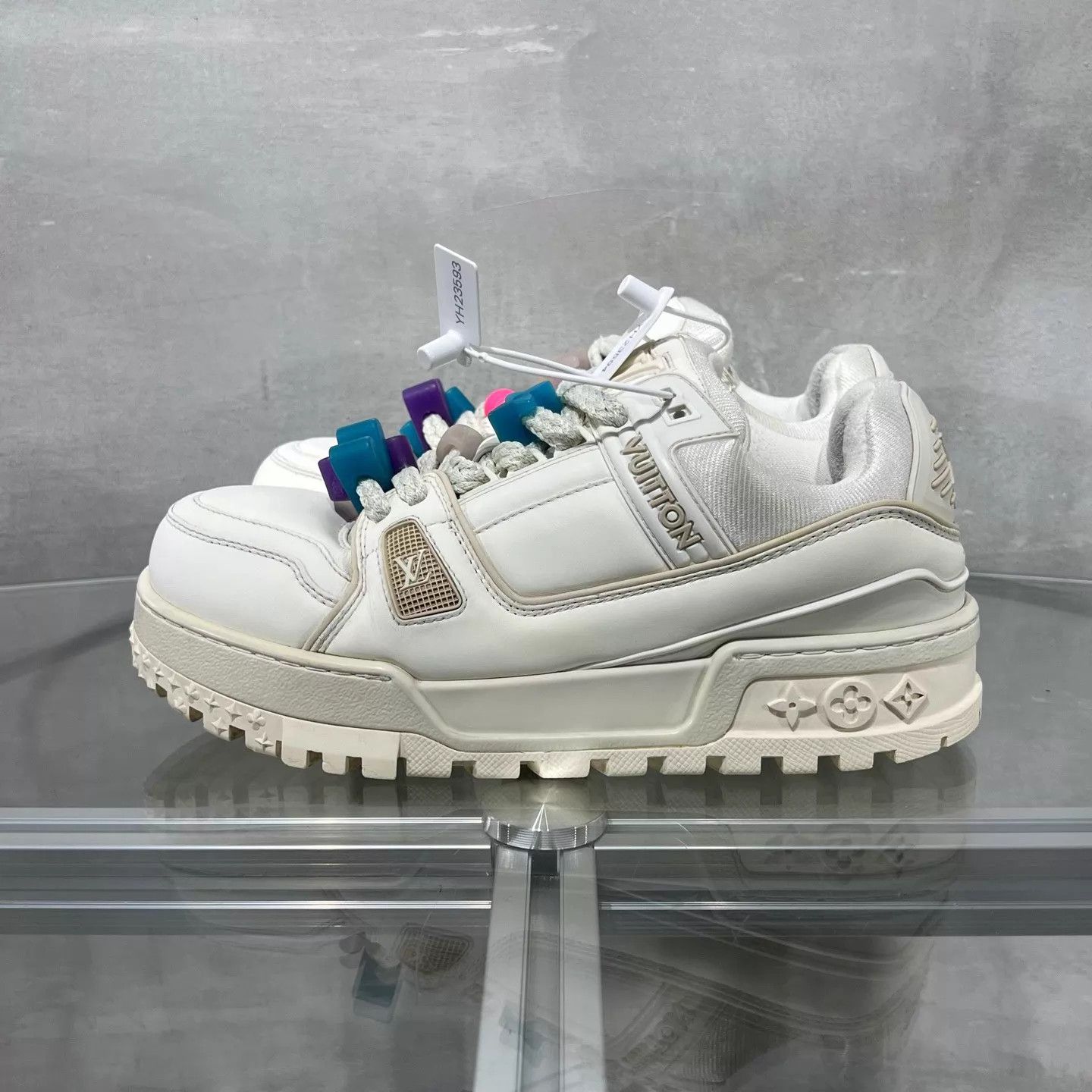 Louis Vuitton LV Trainer Pangding Cream UK6 40 Size US 7 / EU 40 - 3 Thumbnail