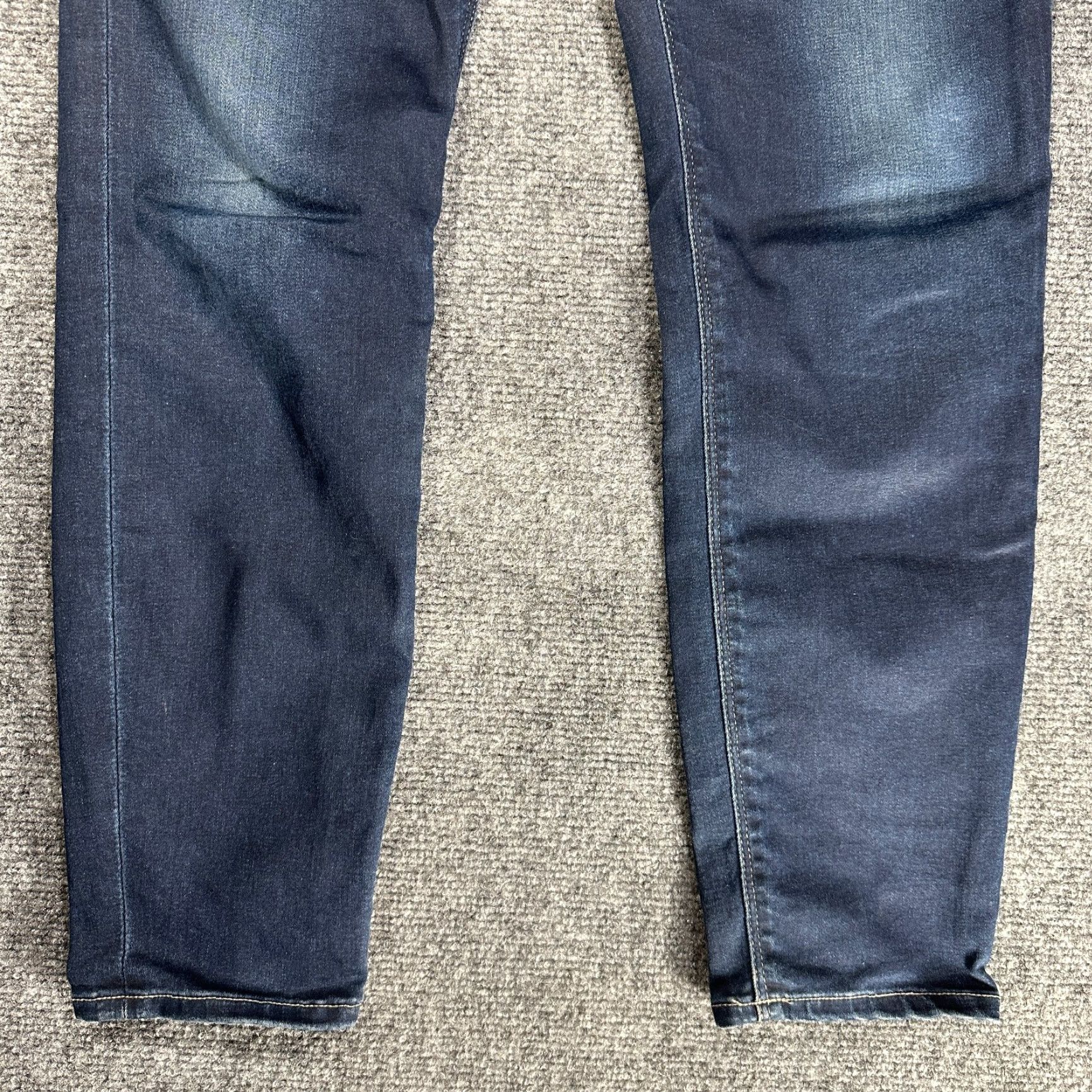 Hudson Hudson Jeans Womens 29 Krista Ankle Super Skinny Dark Wash Cotton Stretch Denim Pants 5-Pocket Regular Rise Blue Seasonal Vintage No Size 29" - 2 Thumbnail