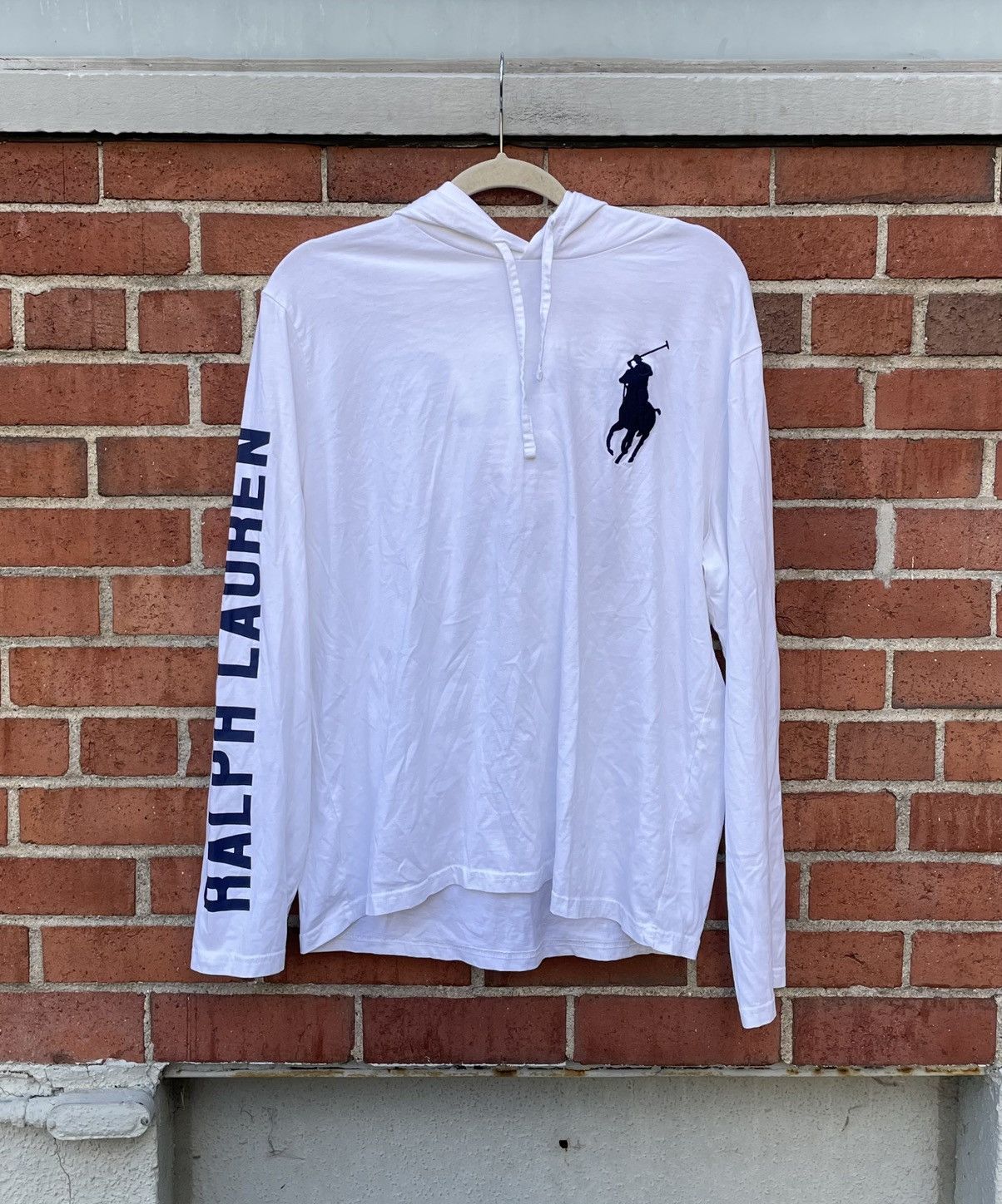 Polo Ralph Lauren Polo Ralph Lauren Men's Big Pony Graphic Logo Jersey Hooded Size US L / EU 52-54 / 3 - 1 Thumbnail