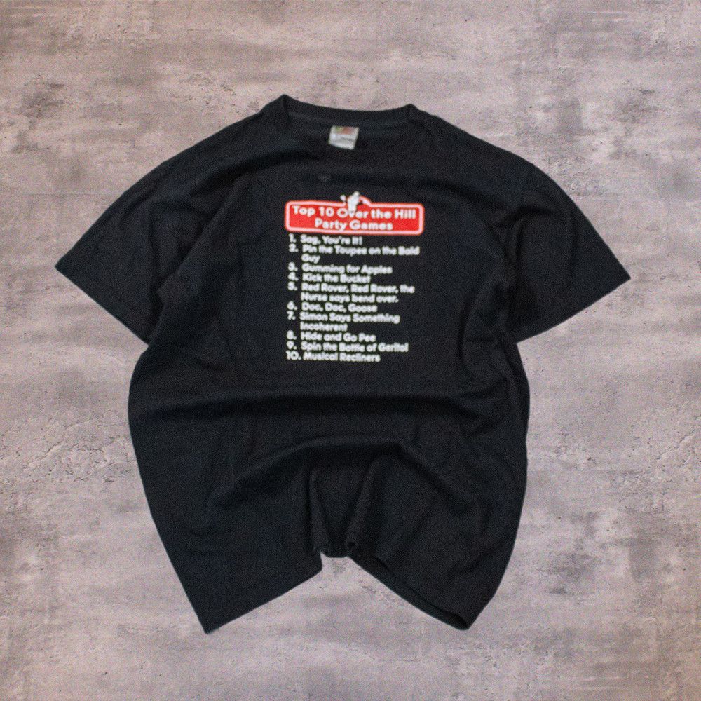 Fruit Of The Loom Y2K 2000's Top 10 Party Games Meme Comedy Humor T-Shirt Size US M / EU 48-50 / 2 - 1 Thumbnail