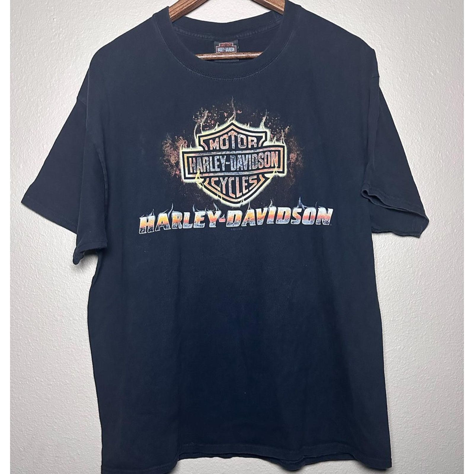 ほ*に様 Harley Davidson blue flame LS 00s t ほ*に様 Harley Davidson blue flame LS 00s t VTG Harley