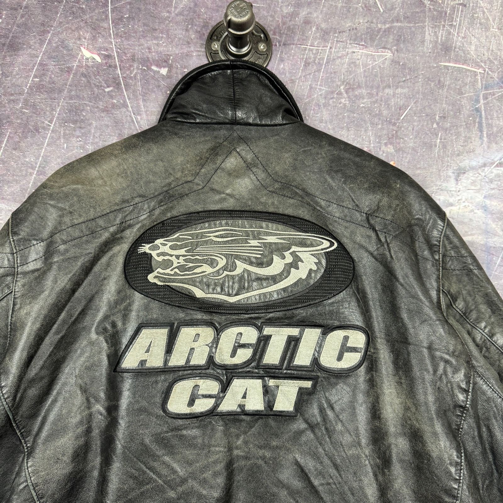Vintage 00's Black Arctic Wear Arctic Cat Bomber Jacket 0206 Size US L / EU 52-54 / 3 - 4 Thumbnail