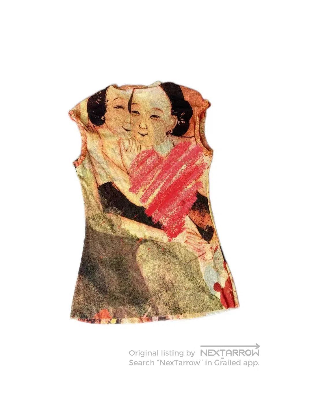 Vivienne Tam Vivienne Tam Sleeveless Mesh Portrait Top. Size M / US 6-8 / IT 42-44 - 2 Thumbnail