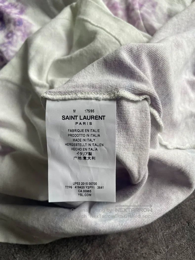 Saint Laurent Paris Saint Laurent Paris Tie-Dye T-Shirt Size US M / EU 48-50 / 2 - 5 Thumbnail