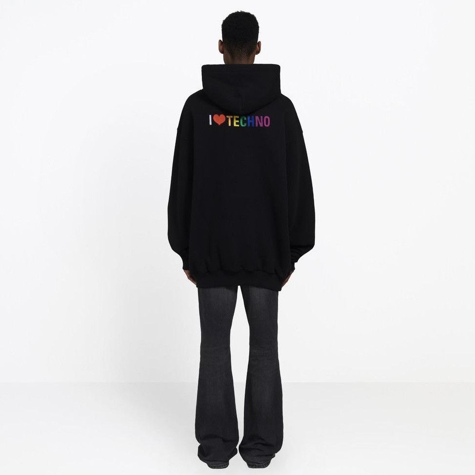 Balenciaga Balenciaga I Love Techno Hoodie Grailed