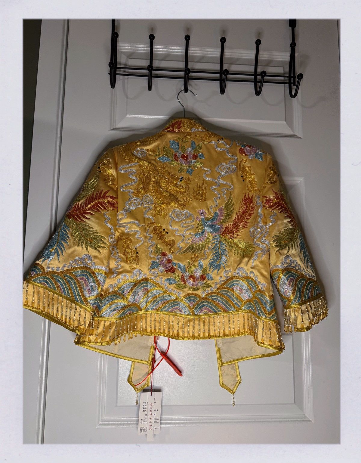 Other Beautiful Gold Embroidered Traditional Chinese Wedding Dress Size XL / US 12-14 / IT 48-50 - 8 Thumbnail