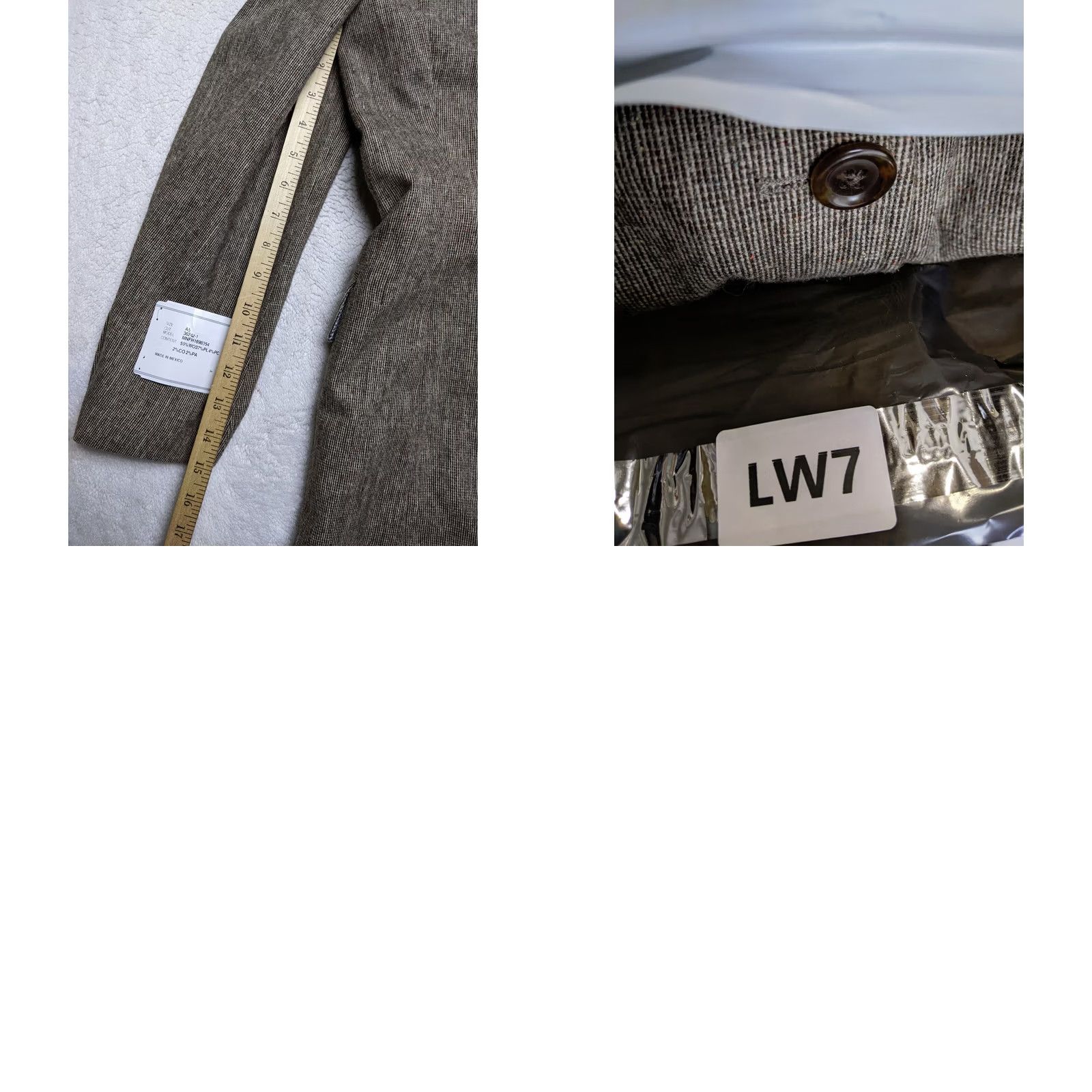 Lands' End Lands' End Mens Blazer Jacket Beige Wool Blend L Notch 2-Button Single-Breasted 4-Button Sleeve Unstructured SCoat Jacket Coat Size 42R - 9 Thumbnail