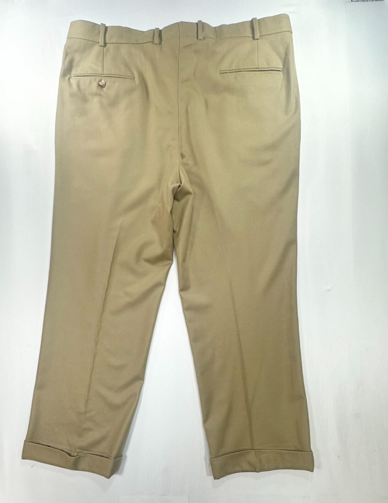 Tom James Tom James Royal Classic Tailored Dress Pants Brown Men 40/28 Size US 40 / EU 56 - 2 Thumbnail