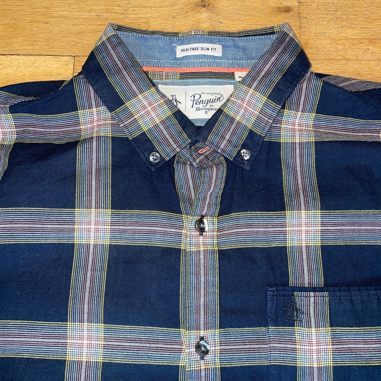 Original Penguin Penguin Men's Fashion Shirt Summer Heritage Slim Fit Size L Size US L / EU 52-54 / 3 - 3 Thumbnail