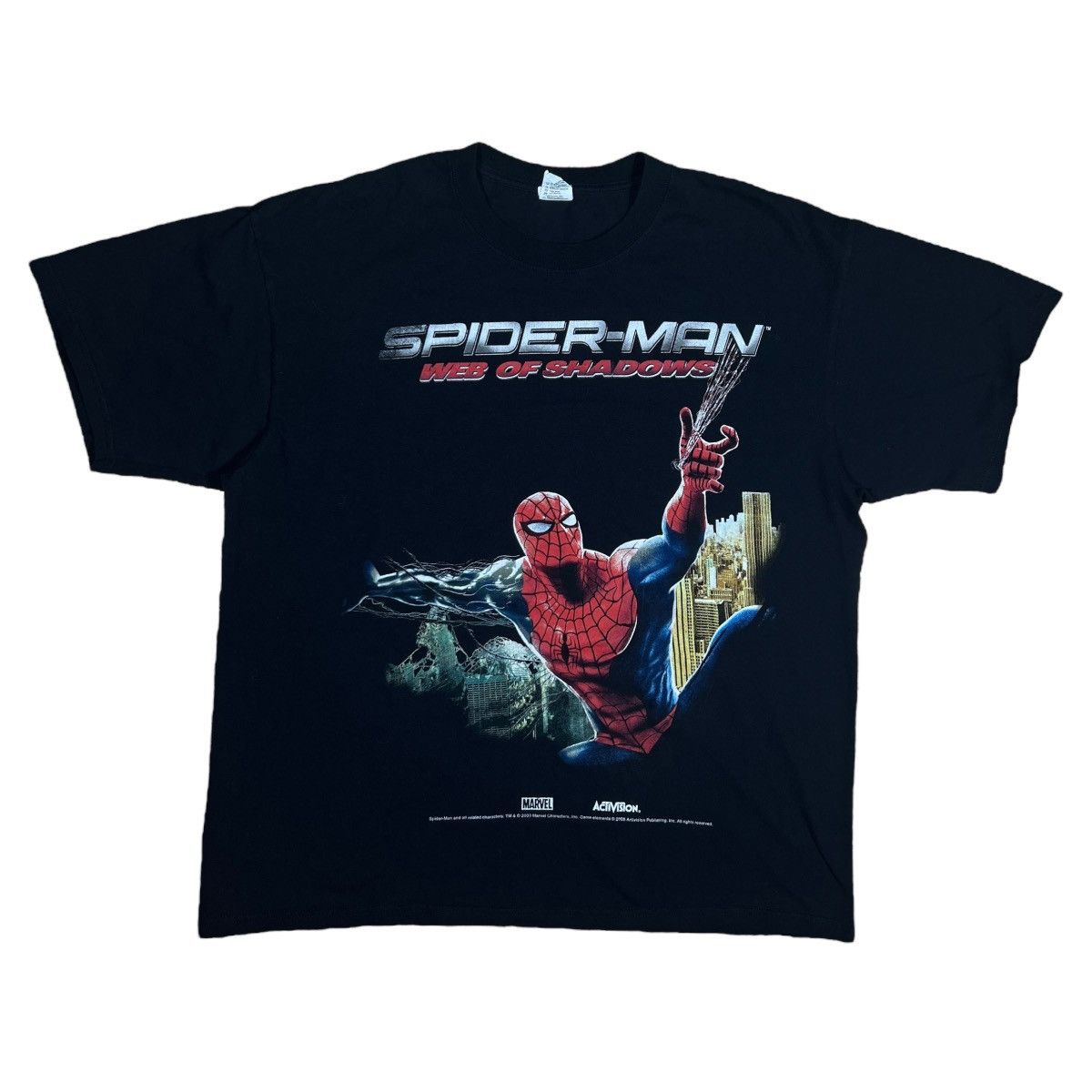 Vintage 2009 SPIDER-MAN WEB OF SHADOWS Size US XL / EU 56 / 4 - 1 Thumbnail