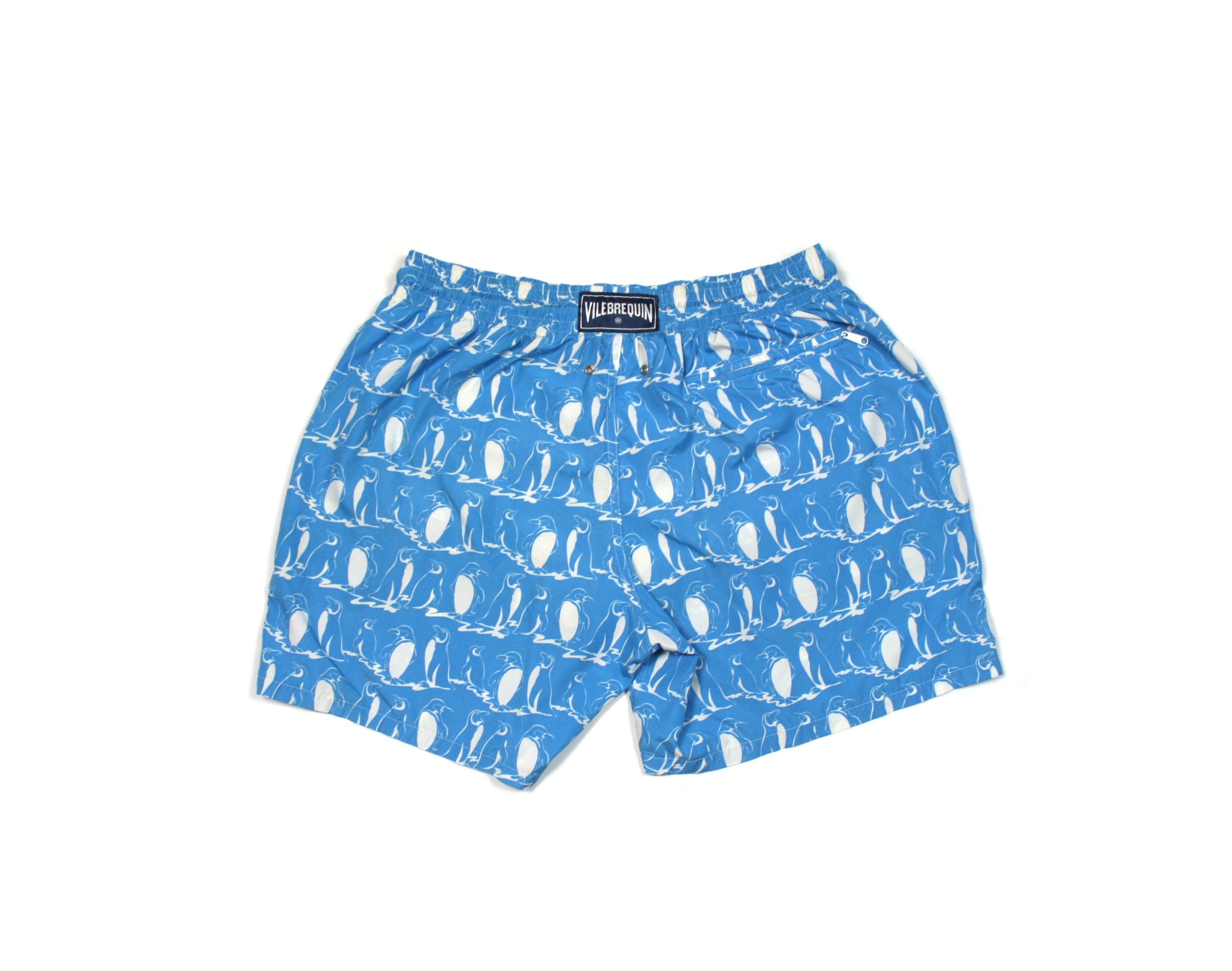 Vilebrequin Penguins Printed Packable Swim Shorts Size US 34 / EU 50 - 2 Thumbnail