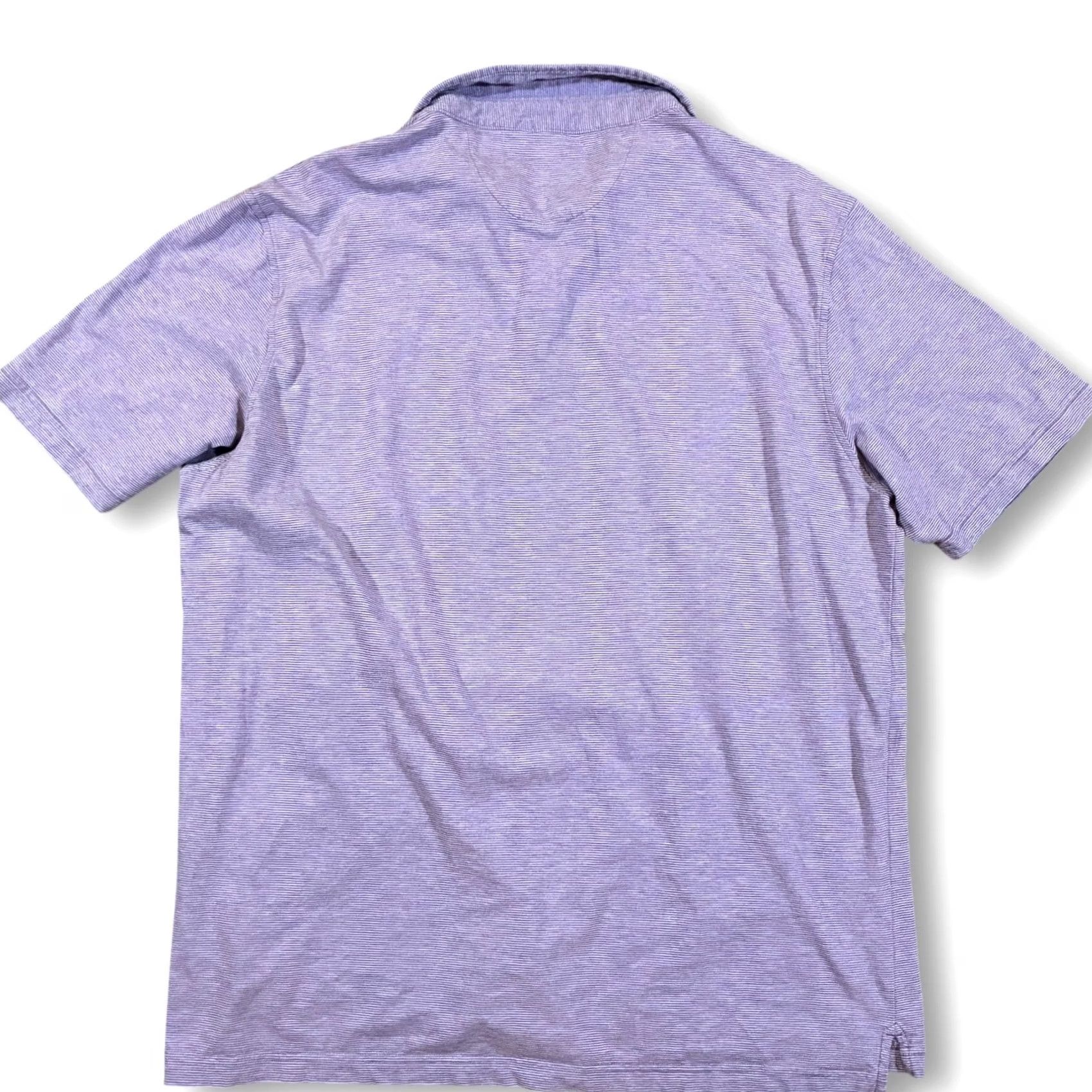 Peter Millar Peter Millar Crown Soft Striped Polo Shirt XL Mens Purple White Short Sleeve Size US XL / EU 56 / 4 - 3 Thumbnail