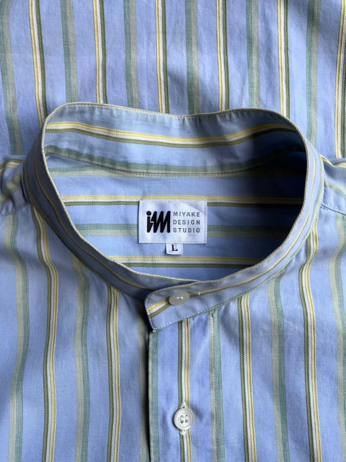 Issey Miyake IM Miyake Design Studio Shanghai Stripe Shirt Size US XL / EU 56 / 4 - 4 Thumbnail