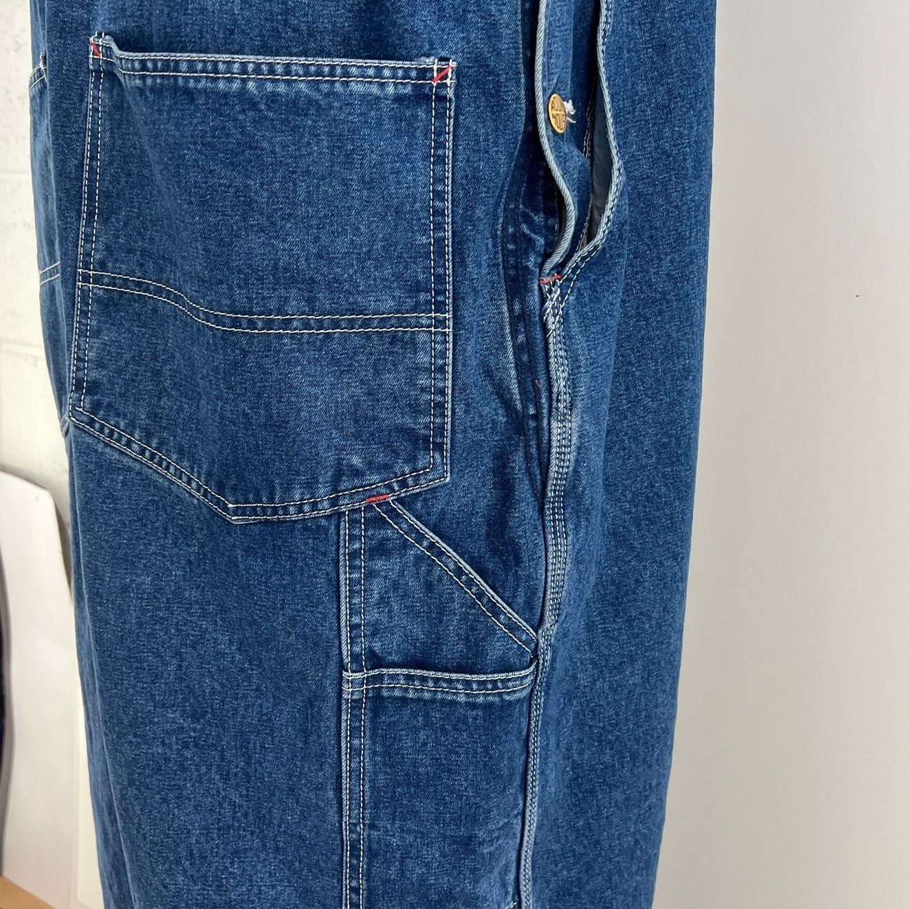 Other Round House Denim Overalls Blue Jeans Lot 699 Size US 44 / EU 60 - 7 Thumbnail