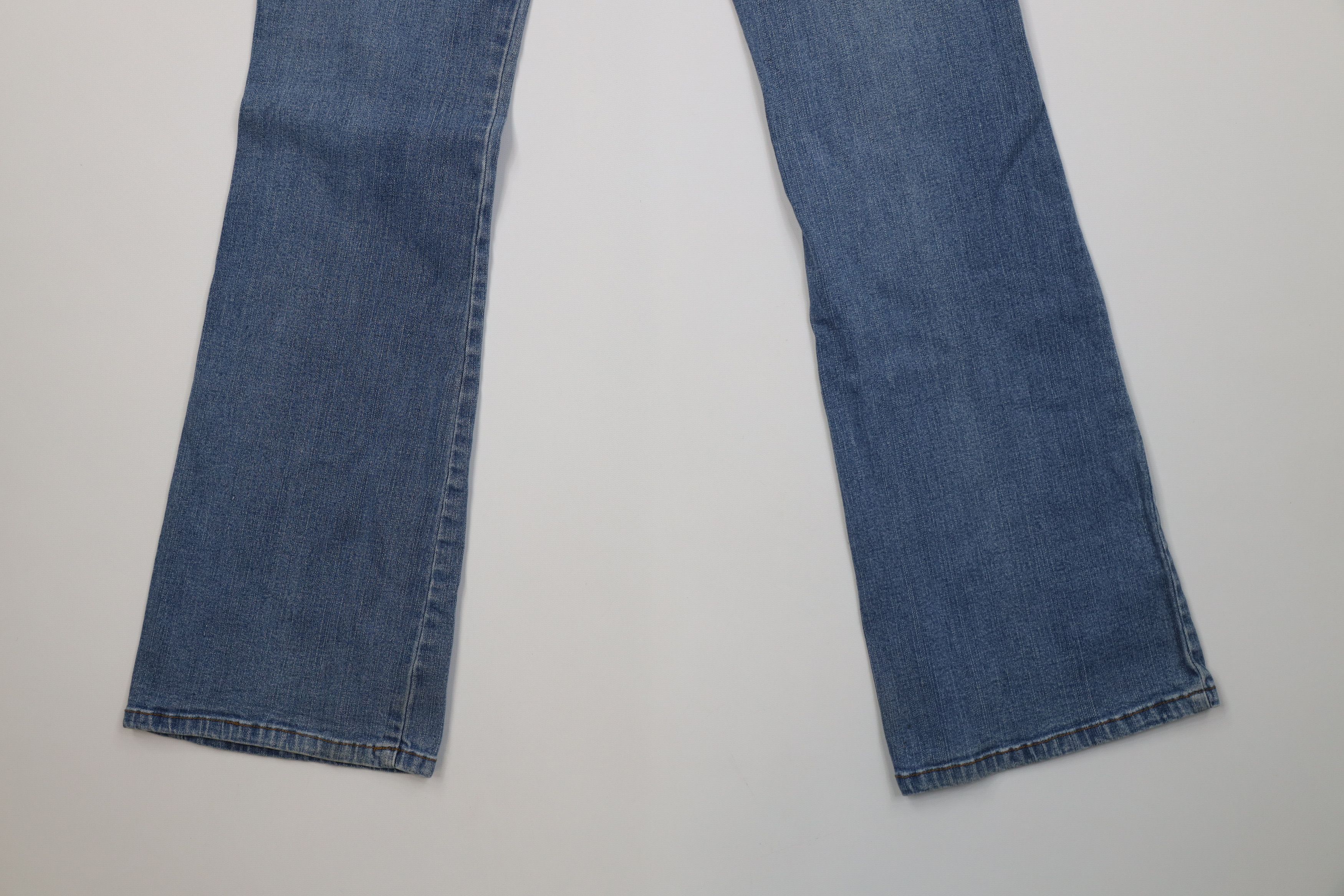 Vintage Vintage 90s Y2K Babydoll Tie Front Bella Flared Denim Jeans Size 26" / US 2 / IT 38 - 13 Thumbnail
