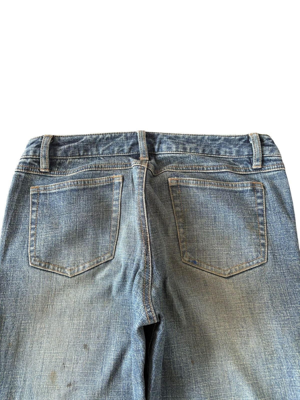 Uniqlo Vintage Uniqlo Mud Wash Distress Low Rise Flare Jeans Size 29" - 4 Thumbnail