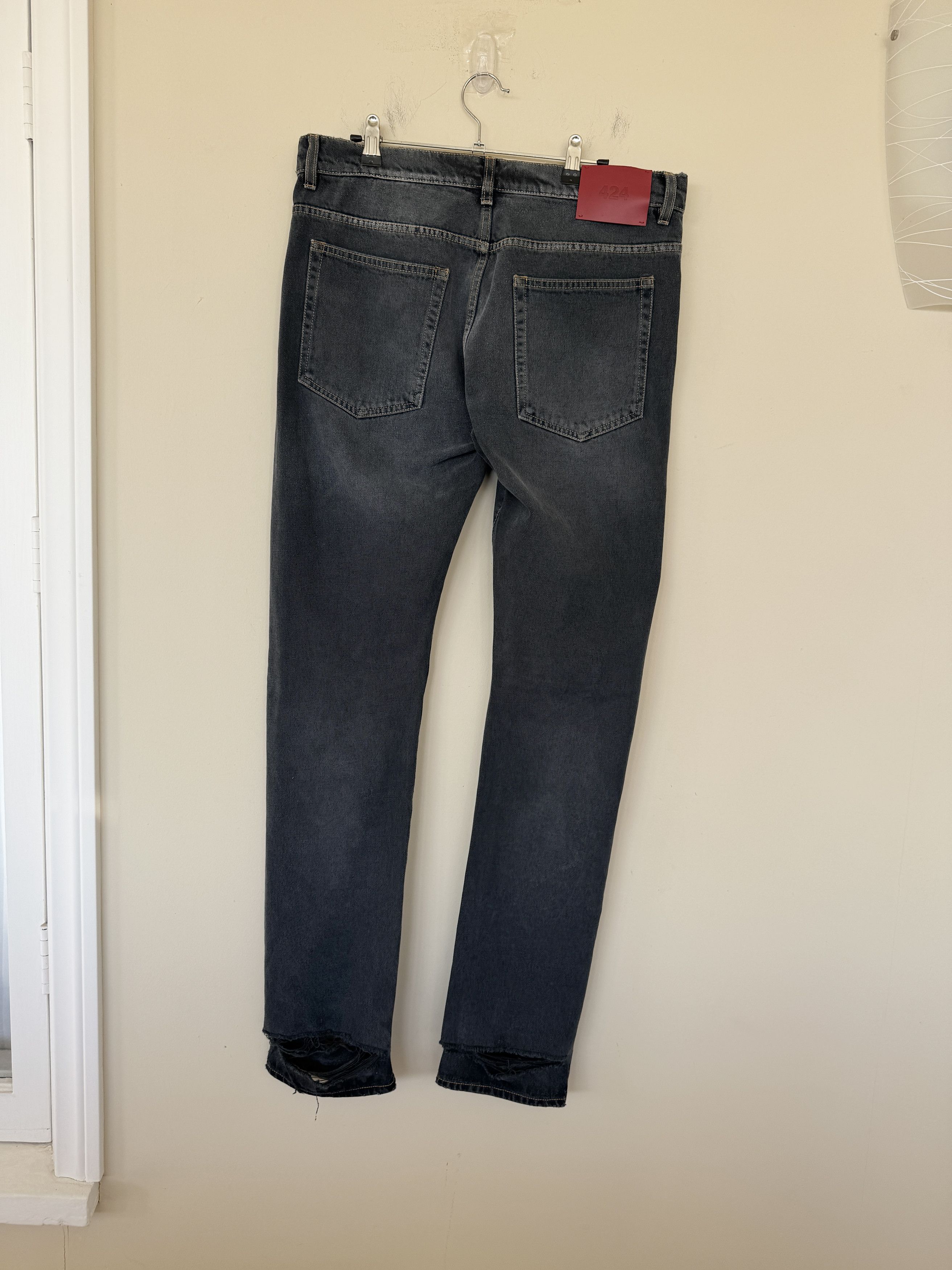 424 424 Gray Wash Denim NWT Size US 34 / EU 50 - 2 Thumbnail