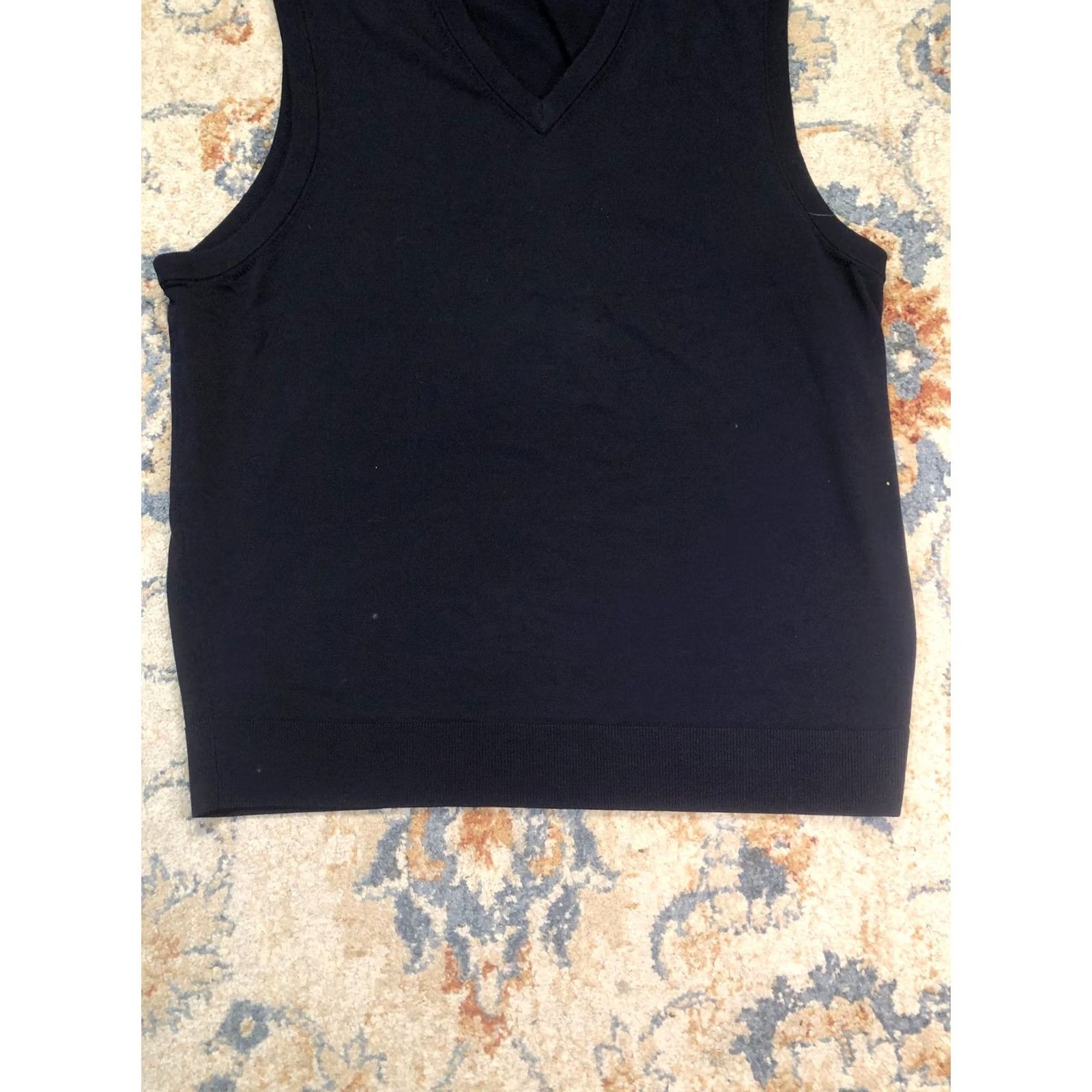 Brooks Brothers Brooks Brothers Sweater Vest Mens 2XL Navy Merino Wool V-Neck Knit Brookstech Knit Vest Men 2XL Navy Mens Vest Knit Wool Size US XXL / EU 58 / 5 - 5 Thumbnail