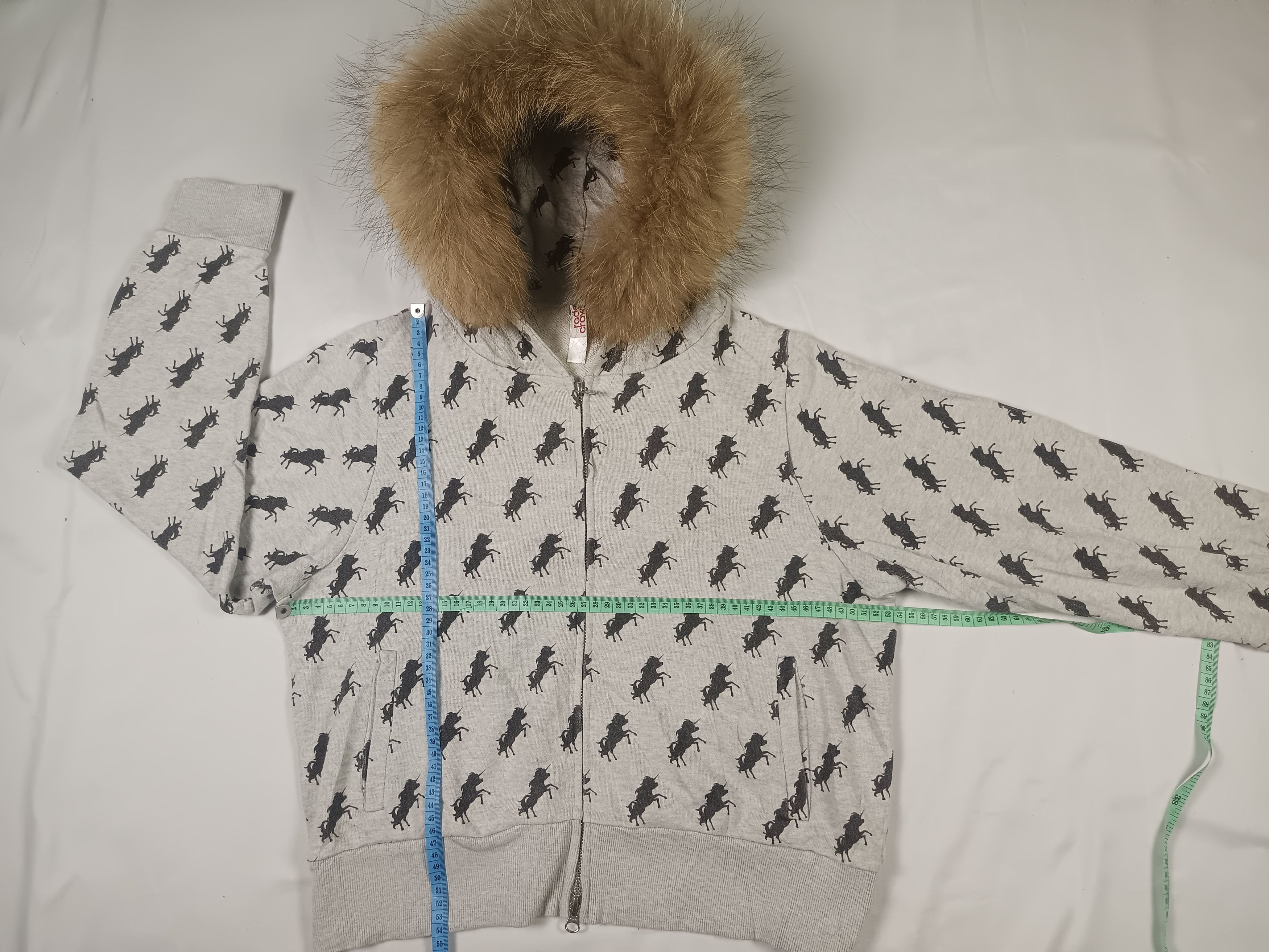 Japanese Brand Rodeo Crowns Fur Zip Hoodie Long Sleeve Size US L / EU 52-54 / 3 - 10 Thumbnail