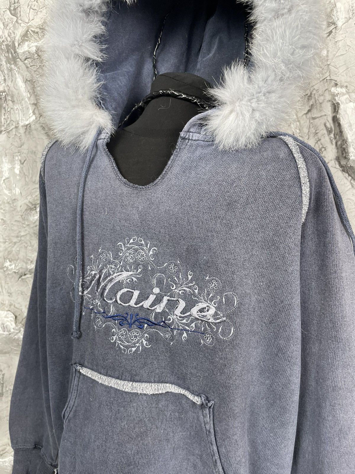Japanese Brand Y2K Japanese Fade Fur Hoodie LGB Hysteric Glamour Style Size US M / EU 48-50 / 2 - 4 Thumbnail